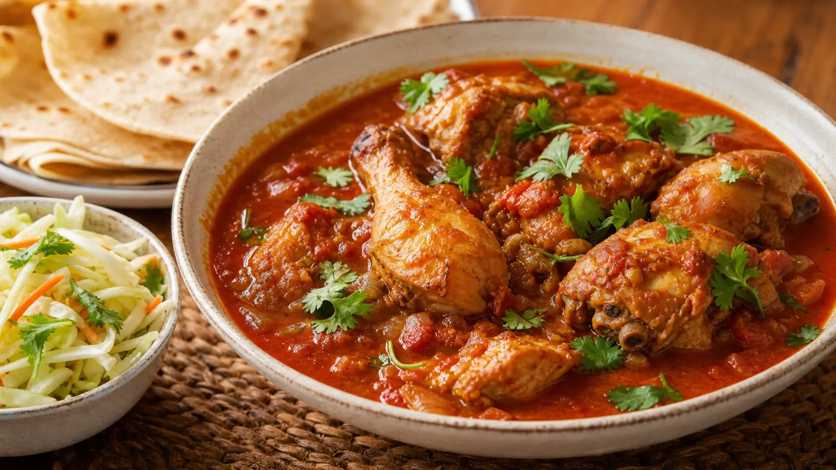 Chicken Masala Stew serving idea