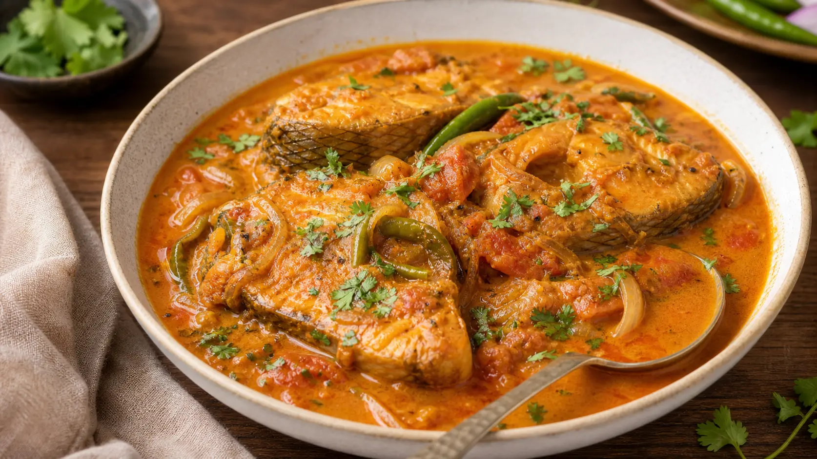 Fish Masala Curry serving idea