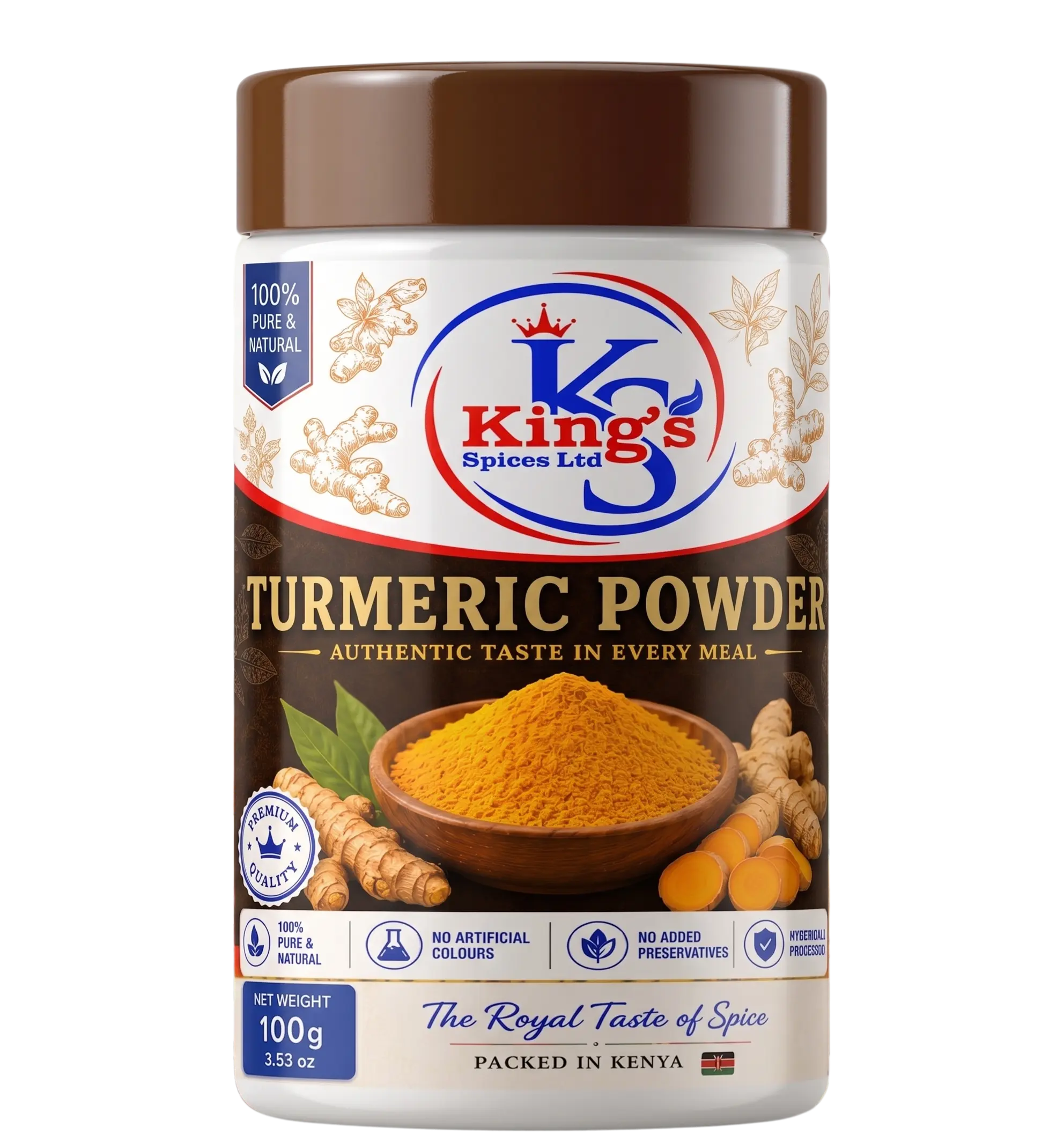 King's Spices Turmeric Powder product pack