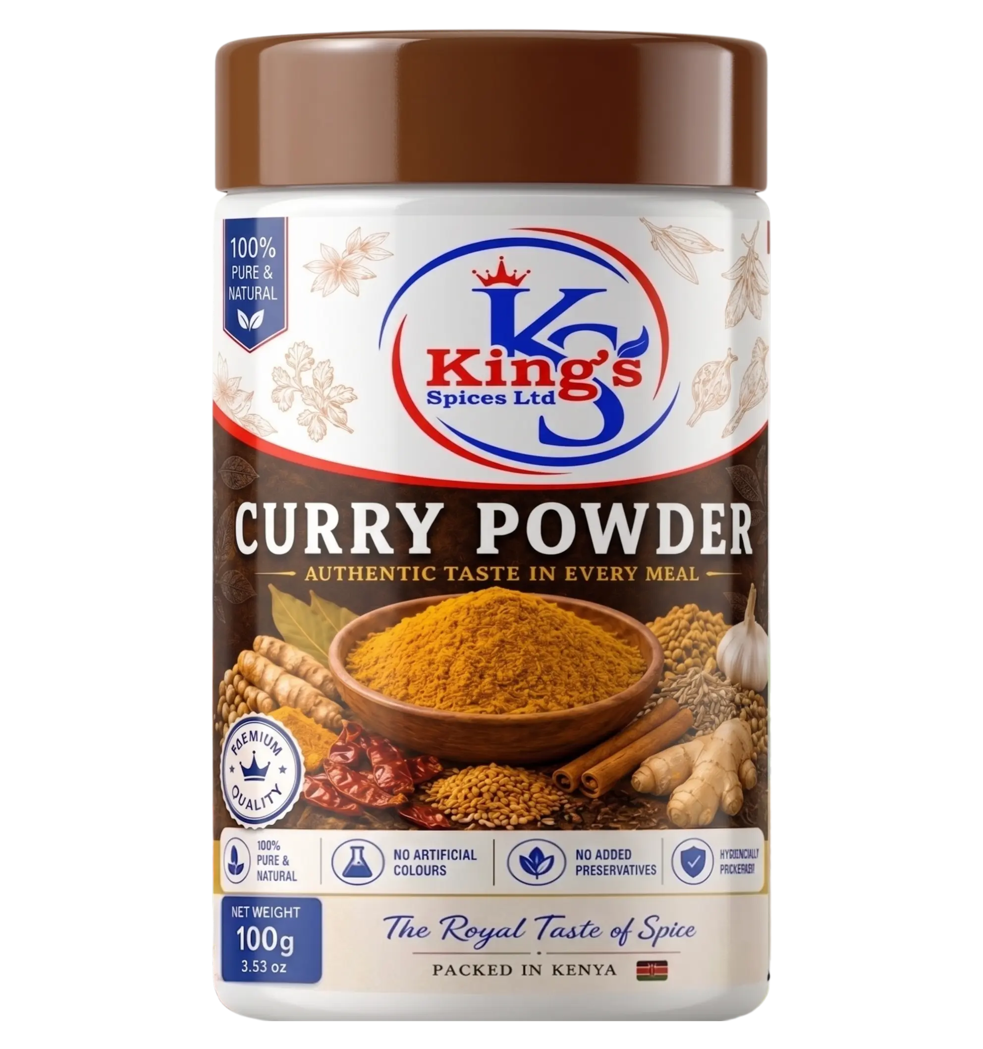 King's Spices Curry Powder product pack