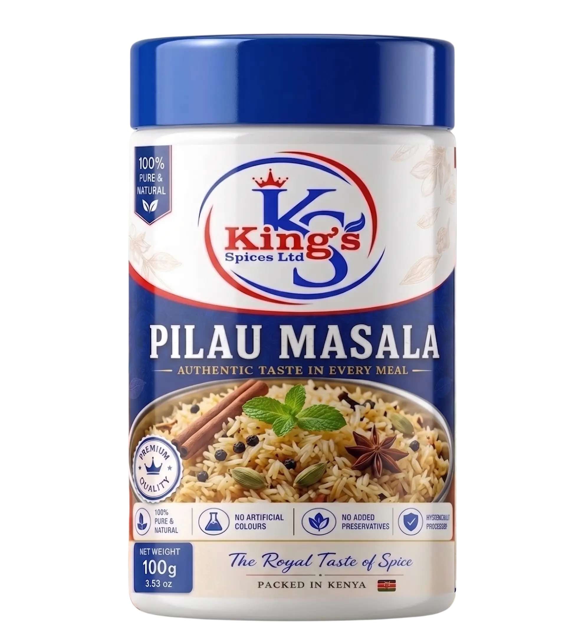 King's Spices Pilau Masala product pack
