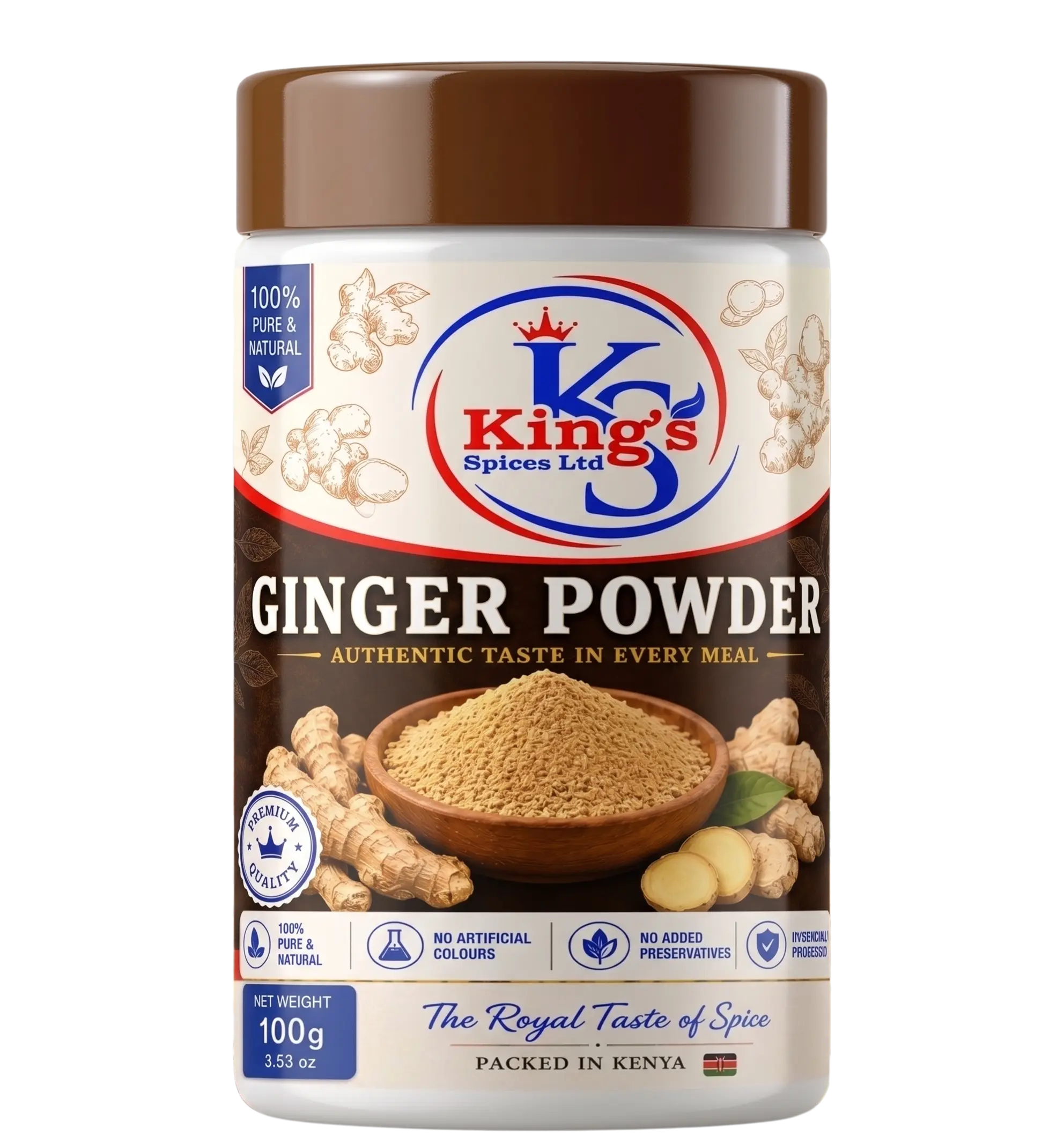 King's Spices Ginger Powder product pack