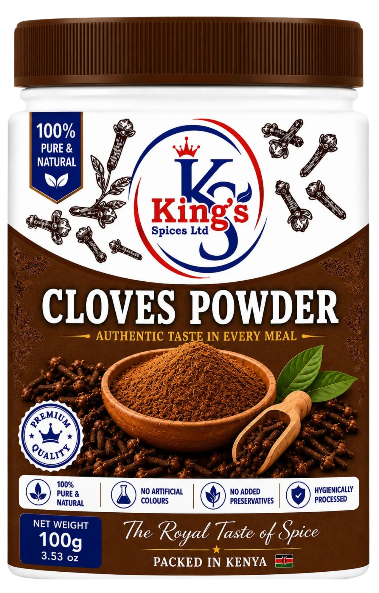 King's Spices Cloves Powder product pack