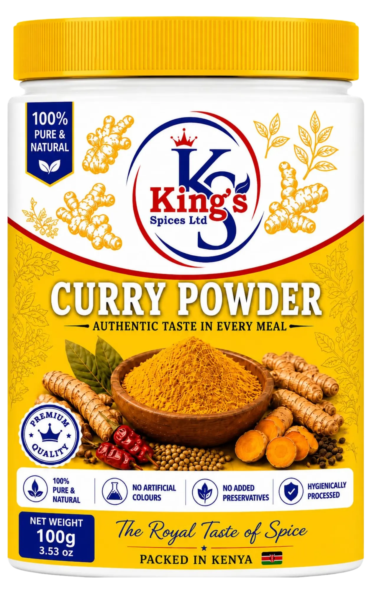King's Spices Curry Powder product pack