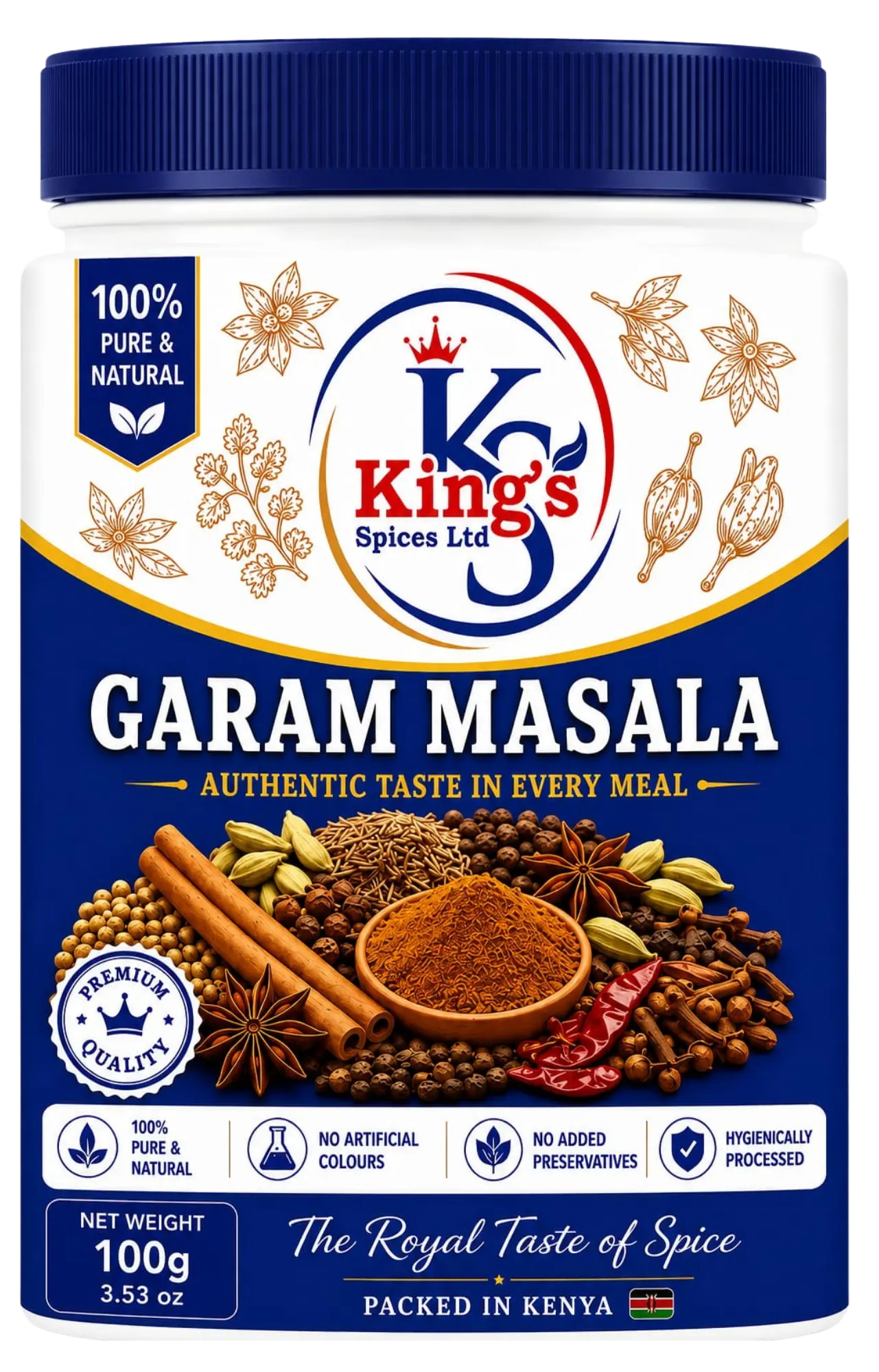 King's Spices Garam Masala product pack